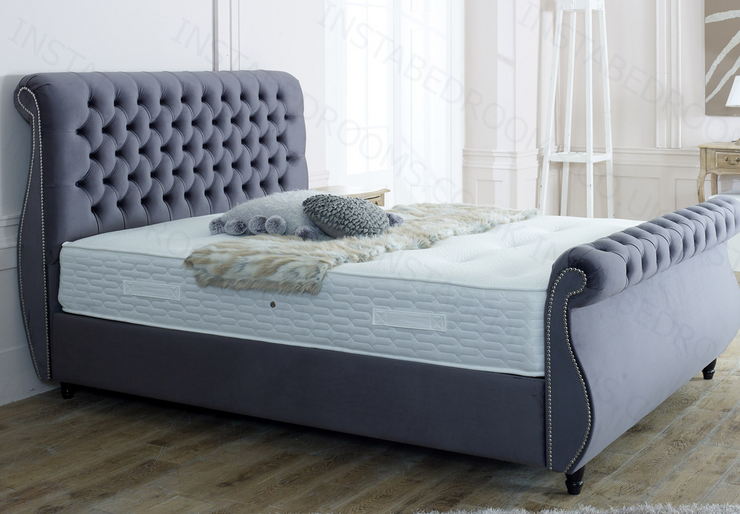 Cyper Chesterfield Bed side view