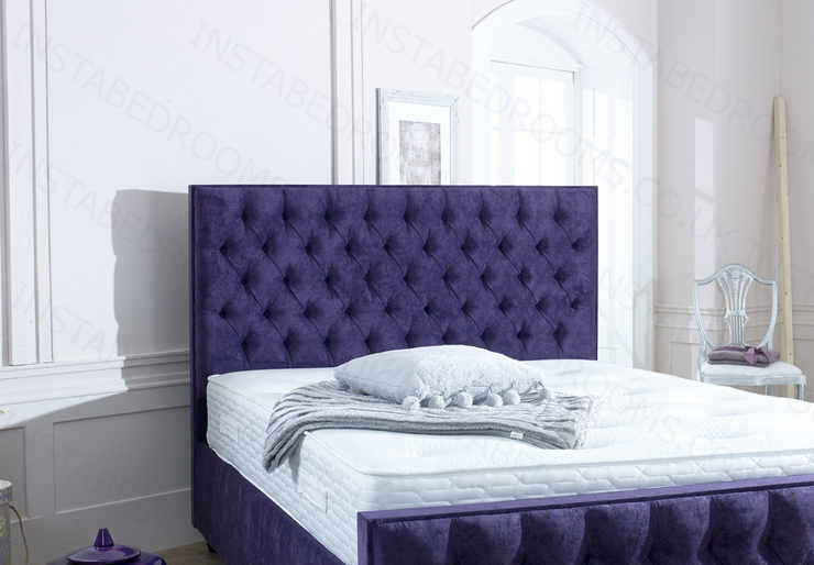 Loop Chesterfield Gaslift Bed headboard